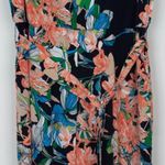 Chicos Womens Floral Liquid Knit Jumpsuit Size L 2 Sleeveless Stretch Tropical Black Size L Photo 3