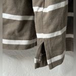 Old Navy  Gap Long‎ Sleeve Mariner Shirt Women’s Size 3X Brown Cream Striped New Photo 10