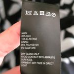 Whistles Silk Blend Bodycon Dress Botanical Floral Print Light / Navy Blue 8 Photo 6