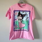 Sanrio  Kuromi Strawberry 100% Natural Pink Cotton Tee Shirt Photo 0