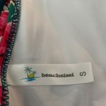 Beachsissi Floral Tropical Bikini Bottom Size Small White Green White Photo 6
