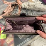 Adrienne Vittadini Beautiful vintage 90’s-Y2K  silver leather lace clutch boho Photo 3