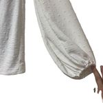 Revolve Rumer White Swiss Dot Gypsy A Line Mini Dress Cutouts Long Sleeve NWT White Photo 2