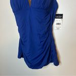 Lauren Ralph Lauren Swim Beach Club Solid Molded Cup Halter Tankini Top V Photo 4