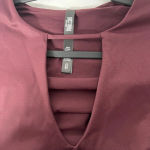 Victoria's Secret  Sport Burgundy‎ Long-sleeve Bodysuit Size S Photo 3