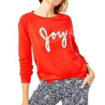 Lilly Pulitzer Rami Sweatshirt Coconut "Joy" Jeweled Graphic Size Small Photo 0