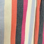 Time & Tru Gauzy Cotton Striped Shirt Women’s Medium Oversized Casual Relaxed Photo 4