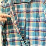 Jachs Girlfriend  Blue Plaid Shirt Dress/Tunic - Size: Medium Photo 4