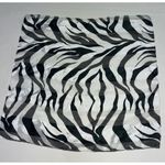 l*space Vintage Age Scarf Black White Animal Print 20" Square Polyester Womens Photo 4
