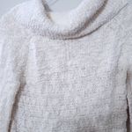 Moth Sweater Women Mock Turtle Neck Long Sleeve Pullover Beige Size M Size M Photo 7