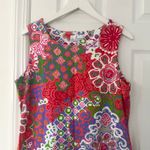 Jude Connally Beth 110 Sleeveless Pullover Shift Dress Bright Abstract Floral XL Red Photo 1