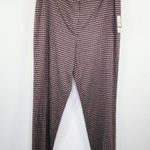 Nine West Womens Slacks Dress Pants Size 14 Houndstooth Career Office NWT Ankle Photo 0