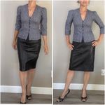 Rebecca Taylor La Vie “Nouvelle” navy polka dot button down blouse XS Photo 2