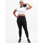 Athleta New  L Interval Perforated Black Leggings Large Regular Photo 5