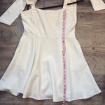 Dry Goods White Bow Tie Shoulder Mini Dress Photo 6