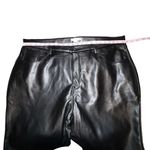 Good American NWT Faux Leather Good Icon Pants in Black Women Plus Size 24 Photo 6