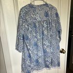 Roller Rabbit  Blue and White Floral Tunic coverup Photo 3