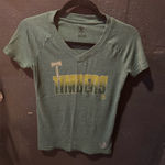 Adidas Forest Green Portland Timbers V-Neck Tee size Small Photo 0