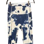 1st Phorm Venture Blue White Tie Dye Pocket Leggings Size Medium Photo 3
