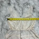 Playtex  Limited Vintage White Cream Lace Detail Bodysuit snap crotch medium 90s Photo 3