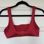 Aerie Red Scoop Neck Swim Top Photo 3