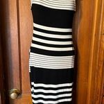Black Bead  Striped Dress Photo 0