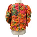 Farm Rio  Blooming Garden Orange Blouse Photo 3