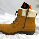 Sporto  Boho Water Resistant Suede Lace Up Ankle Boots Camel 9W Photo 6