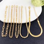 Gold Bracelets for Women, 14K Real Gold Jewelry Sets for Women Cute Bracelets for Women Paperclip Chain Dainty Bracelet Pack Gifts for Women Girls Photo 1