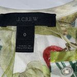 J.Crew  x Ratti Into the Wild flutter sleeve jungle birds shirt Women Size 0‎ Photo 1