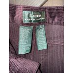 Ralph Lauren Women's Sz 8 Purple Corduroy Classic Straight Leg Pants Photo 1
