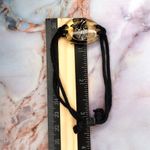 Goth Anatomical Heart Black Cord Bracelet Photo 3