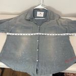 Sundry  Casual Button Down Shirt Short Sleeve Size 2 (Medium) EUC Photo 7