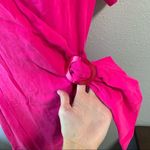 Dana Buchman Vintage Hot Pink Silk Wrap Dress Photo 3
