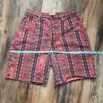 90's Vintage Shorts High Rise Jean Shorts Pink Aztec Tribal Print Boh0 Denim 26" Photo 8