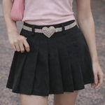 Abercrombie & Fitch Vintage NWT Abercrombie Y2K Academia Pleated Mini Skirt S Black Preppy Uniform Photo 0