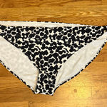 Time and Tru Women’s 3X 24W 26W Black White Mid Rise Bikini Bottom Swimsuit New Photo 0