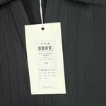 NWT Vila Vipola Short Sleeve Rib Short Dress Ribbed Polo Black Size XS NEW Photo 5