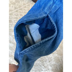 Erika Vintage Denim Maxi Dress Floral Embroidery Cottagecore V Neck Prairie Boho Photo 9