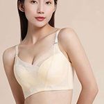 NWT Womens Fineying Shirred Ivory Lace Full Coverage Bra Photo 0