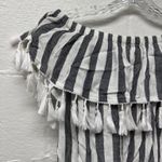 Kori America  Striped Off-Shoulder Tassle Top Photo 3
