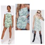 Motel Rocks Datista Slip dress in Chinese Dragon neo mint size small NWT Photo 1