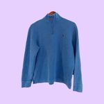 Polo Ralph Lauren Sweater 1/4 Zip Pullover 🔥 Blue Size M Photo 1