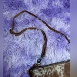 Myra Bag Women’s Western Leather Medium Size Crossbody Purse Cow Hair Strap Bag Brown Photo 2