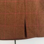 Leith Mini Skirt - Brown with Pink Pattern, Size S Photo 2