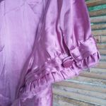 Motherhood L Purple Satin Tie Back Maternity Top Size undefined Photo 3