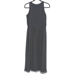 Ralph Lauren Lauren Pleated Niketta Evening Sleeveless Maxi Dress Black Size 8 Photo 3
