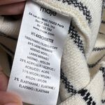 Maje Women’s Cream Black Striped Wool Blend Long Sleeve Top Size 1 (Smal Photo 6