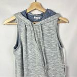 Nordstrom Another Love Heather Navy Blue Sleeveless Sweatshirt Mini Dress S Photo 2