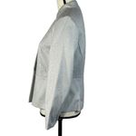 Pendleton  Petite SZ 8P Peplum Blazer Jacket Button Up Long Sleeve Lt Gray Womens Photo 4